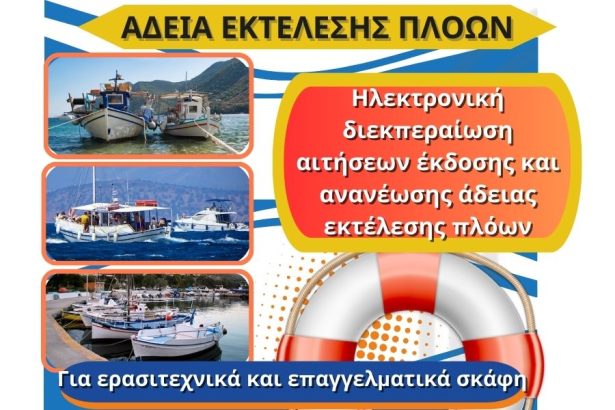 Άδεια εκτέλεσης πλόων